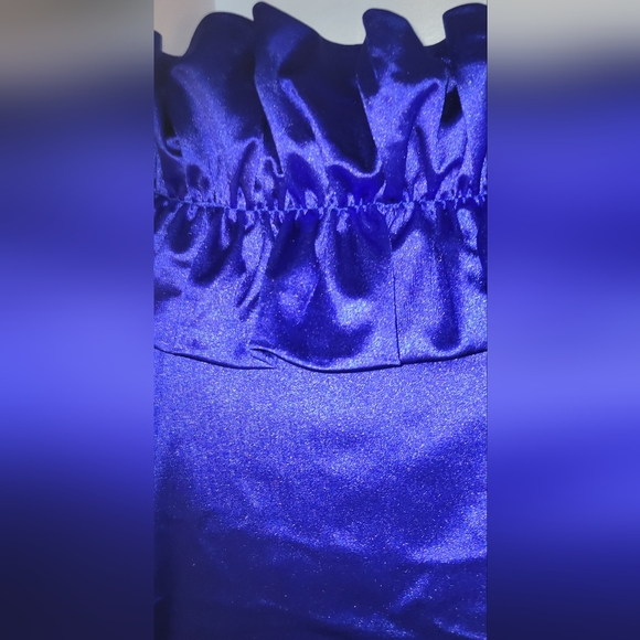 * Mini NWT ROYAL BLUE COCKTAIL DRESS - Picture 2 of 5